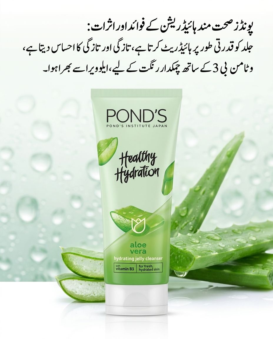 Pond's Healthy Hydration Aloe Vera Hydrating Jelly Cleanser