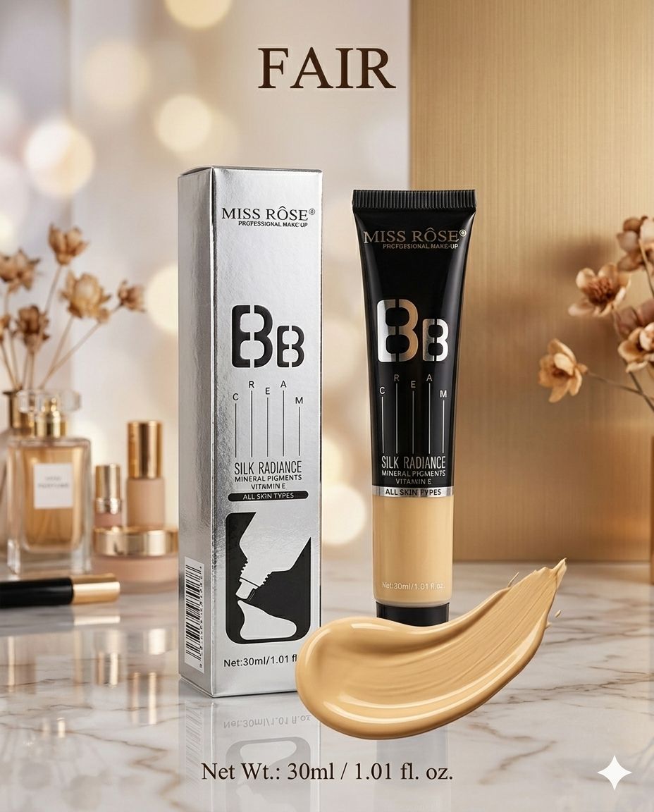 Miss Rose Silk Radiance  BB Cream  Color/Shade: Fair