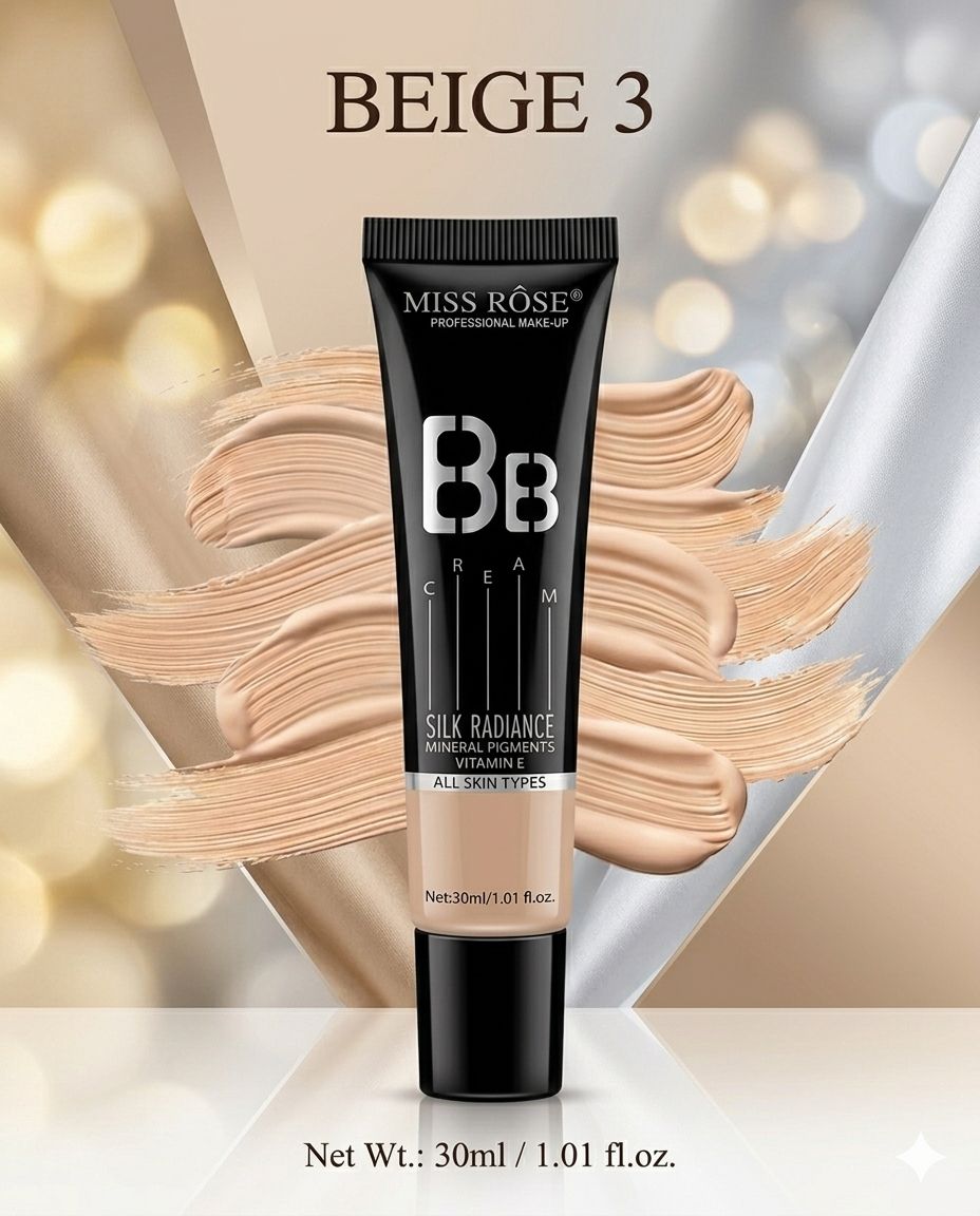 Miss Rose Silk Radiance  BB Cream  Color/Shade: Beige 3