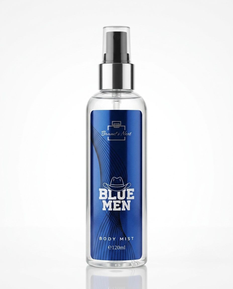 Blue Men  Label Color: Blue with black wave patterns.