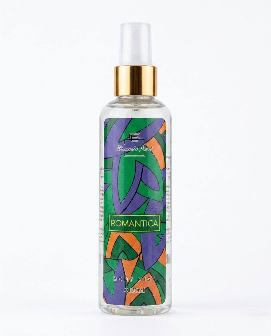 6. Romantica  Label Color: Multi-colored geometric pattern (green, purple, orange).