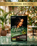 Lichen Professional Hair Color Shampoo Gel - Argan Oil (Dark Brown & Natural Black)  Net Content: 250ml x 2