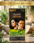 Lichen Professional Apple Hair Colour Cream (Dark Brown & Natural Black)  Net Content: 500ml x 2