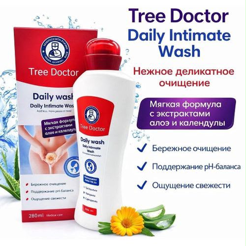 Tree Doctor Daily Intimate Wash  Color: White / Red