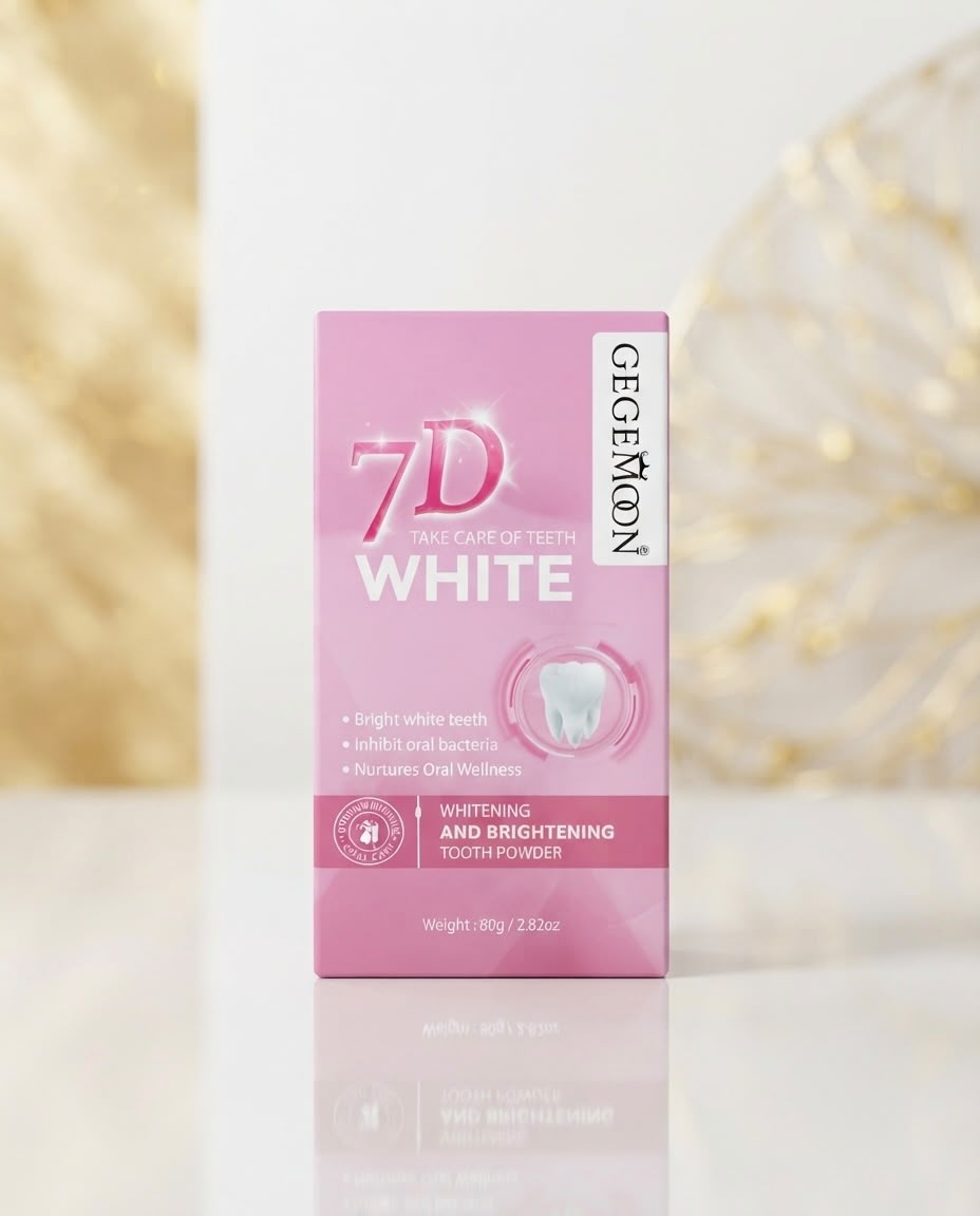GEGEMOON 7D White Tooth Powder  Color: Pink