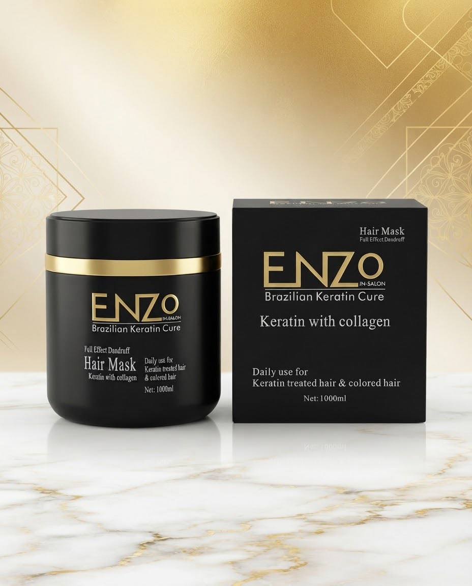ENZO Brazilian Keratin Cure Hair Mask - Black