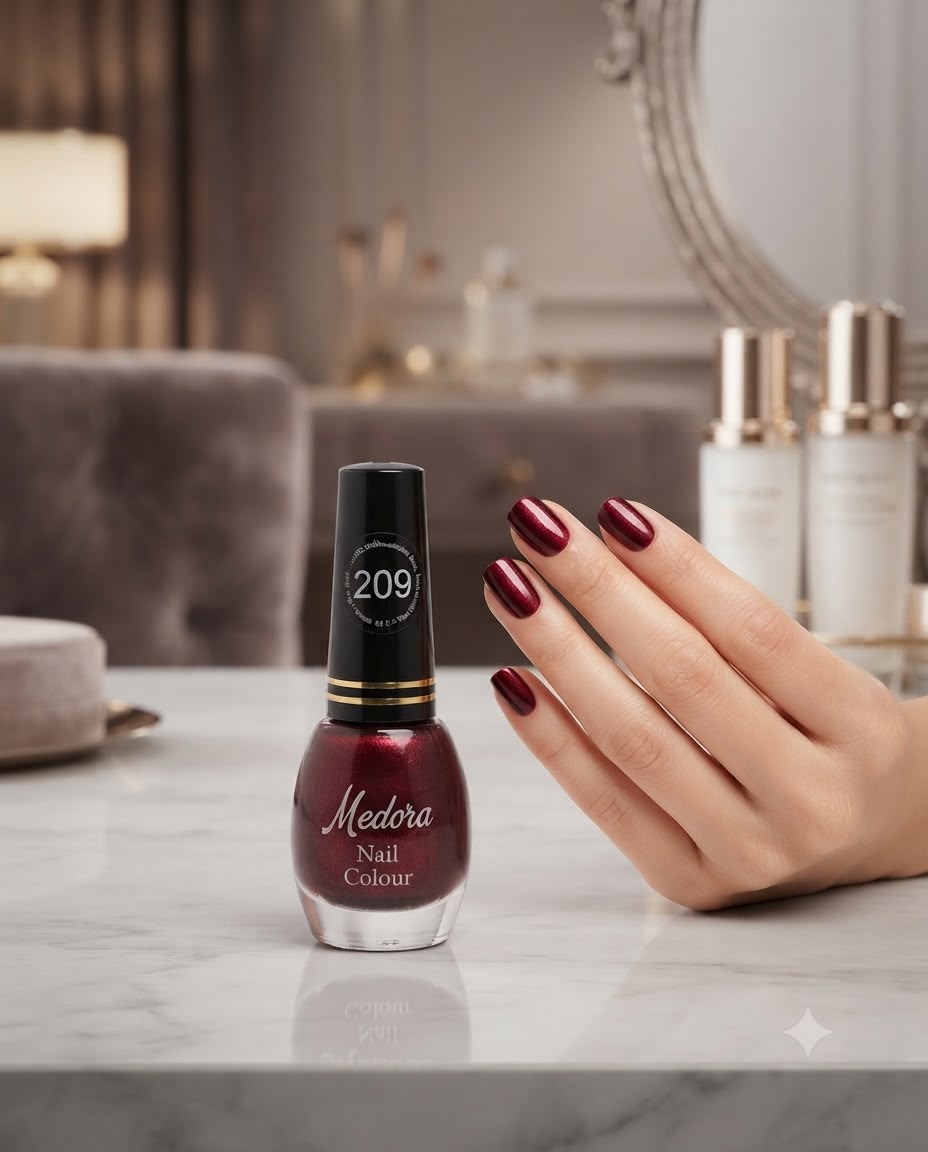 Medora Nail Colour - Sparkling Burgundy - 209
