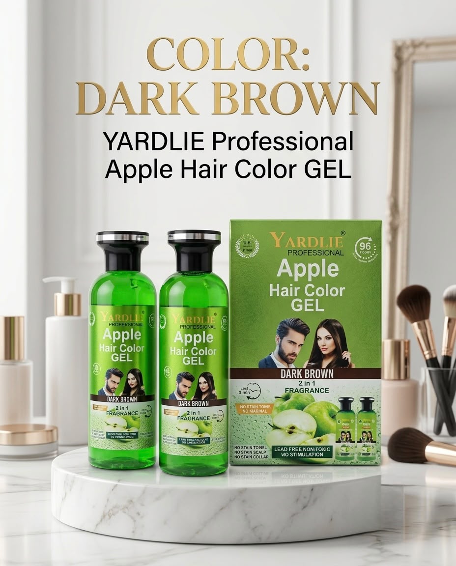 YARDLIE Professional Apple Hair Color Gel (Dark Brown Range)